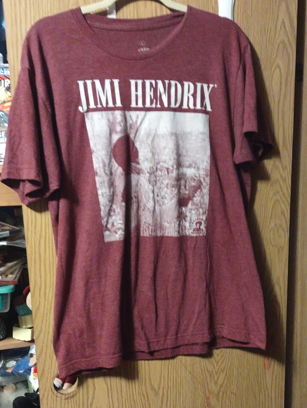 Ripple Junction Jimi Hendrix Graphic Tee in Maroon
